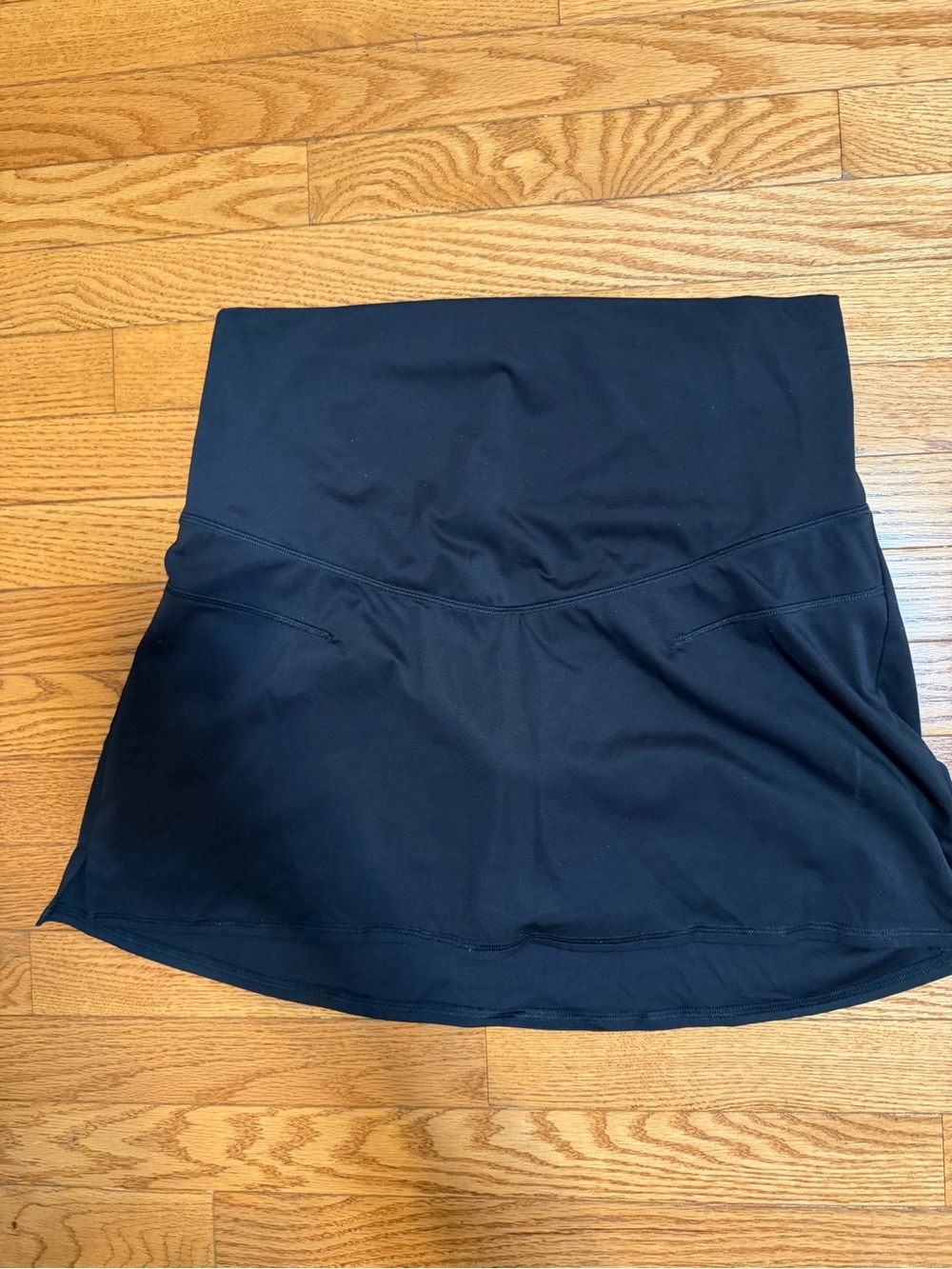 Black Women’s Active Maternity Skort - Stretch Performance Skirt